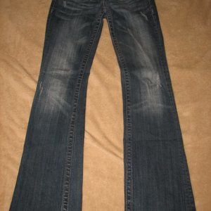 Miss me jeans sz 27 bootcut chain pocket distressed faded jeans jp5144b
